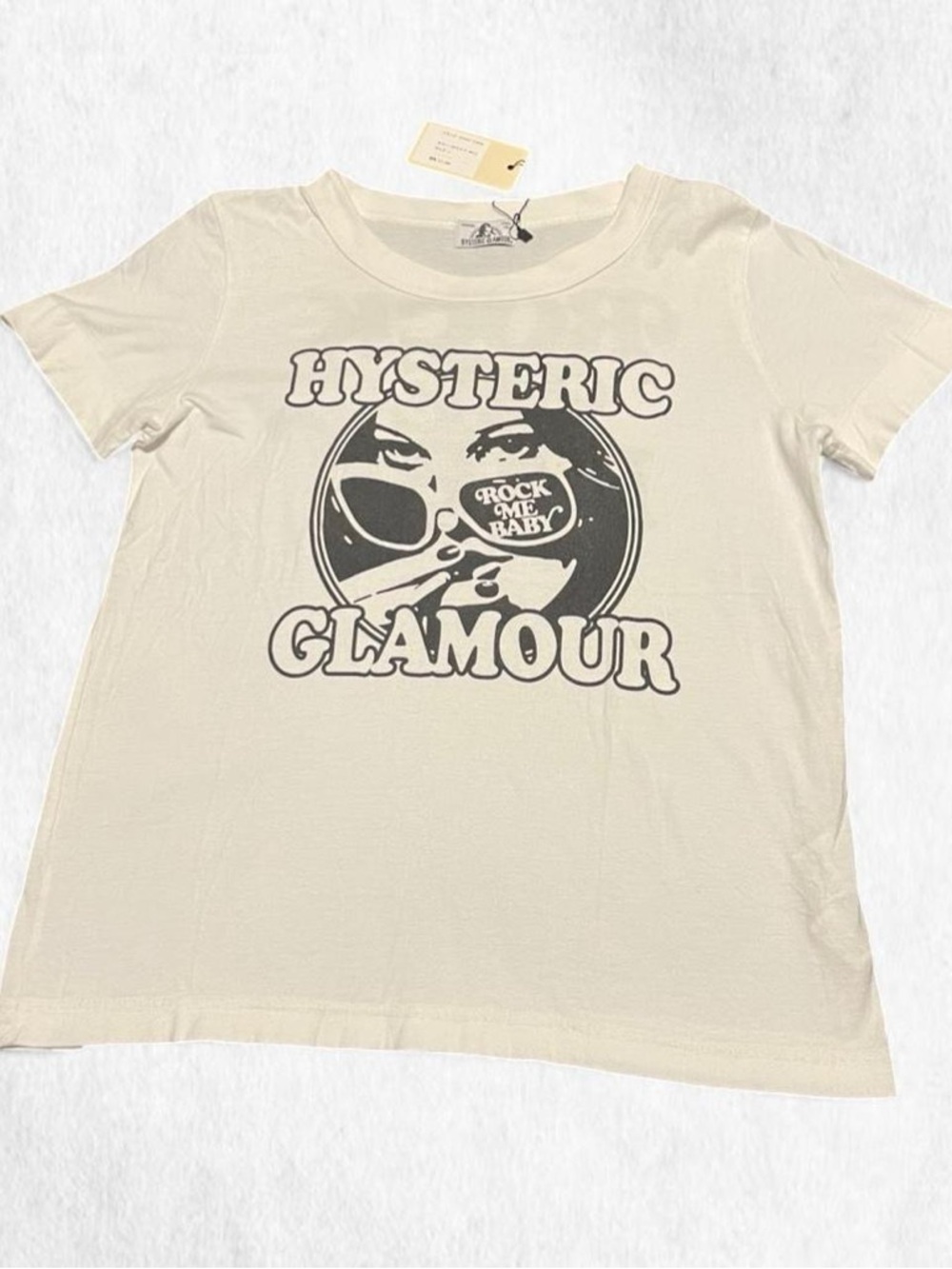 RARE VTG Hysteric Glamour ROCK ME BABY baby tee